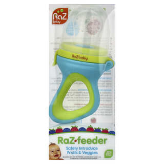 RaZbaby, Raz-Feeder, 6 m +, Azul e Verde, 1 Alimentador