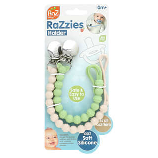 رازبيبي‏, RaZzies حامل لهايات ، 0m + ، أخضر / بيج ، 2 حاملات