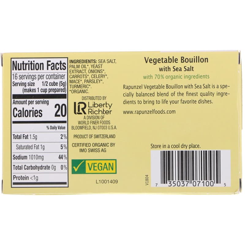 Vegetable Bouillon Cubes (20)