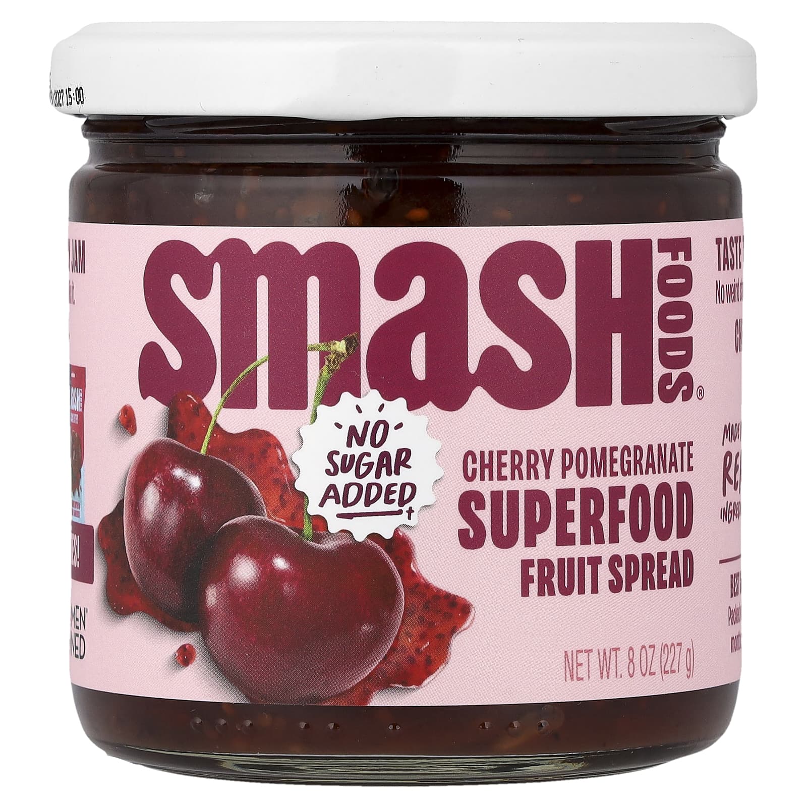 Smash Foods, фруктовая паста с суперфудами, вишня и гранат, 227 г (8 унций)