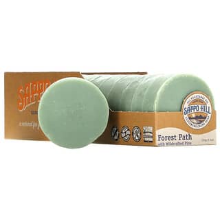 Sappo Hill, Glyceryne Cream Soap, Forest Path Wildcrafted Pine, 12 Bars, 3.5 oz (100 g) Each