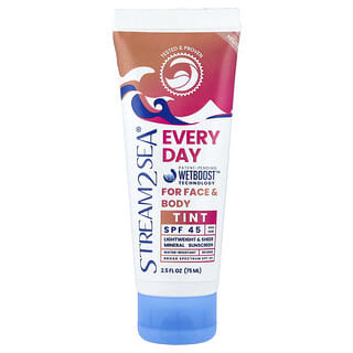 Stream2Sea, Everyday Mineral Sunscreen Tint, SPF 45, Netral, 75 ml (2,5 ons cairan)