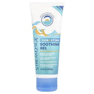 Stream2Sea, Sun & Sting Soothing Gel, beruhigendes Gel zur Linderung von Sonneneinstrahlung und Stich, 75 ml (2,5 fl. oz.)