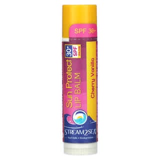 Stream2Sea, Бальзам для губ Sun Protect, SPF 30+, вишневая ваниль, 4 г (0,15 унции)