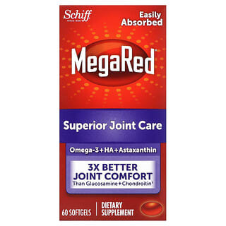 Schiff, MegaRed, Superior Joint Care`` 60 cápsulas blandas