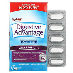 Schiff, Digestive Advantage, ежедневный пробиотик, 60 капсул