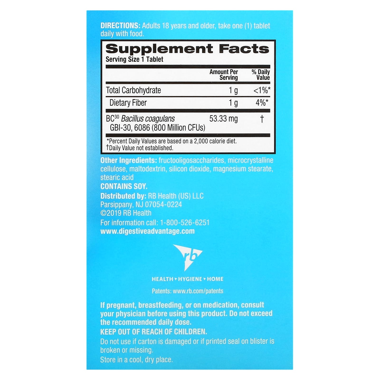 Schiff, Digestive Advantage, Daily Probiotics + Prebiotic Fiber Support