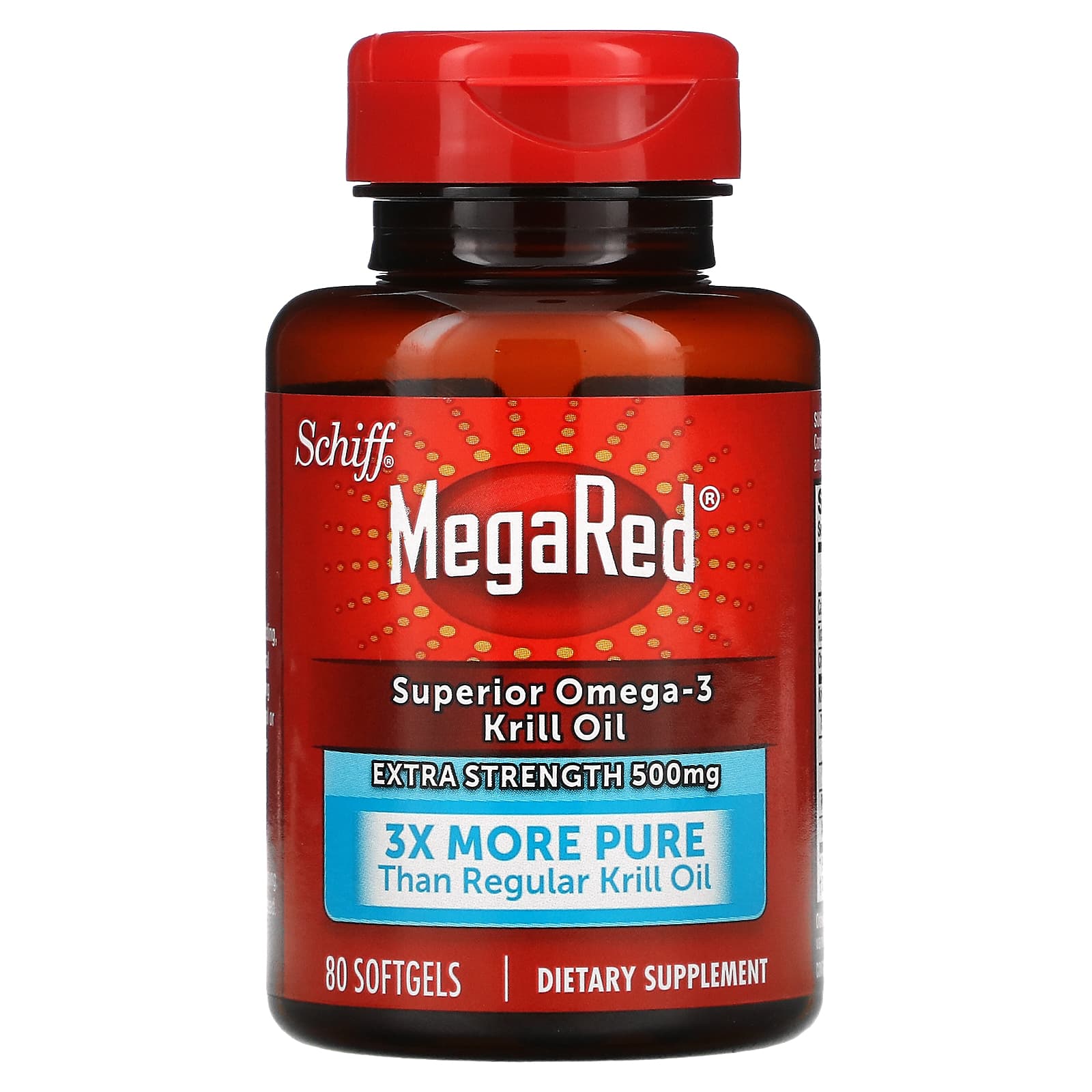 Schiff, MegaRed, Superior Omega3 Krill Oil, 500 mg, 80 Softgels
