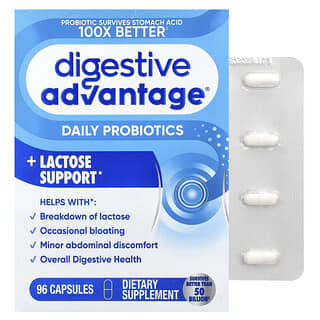 Schiff, Avantage digestif, Formule de défense au lactose, 96 capsules