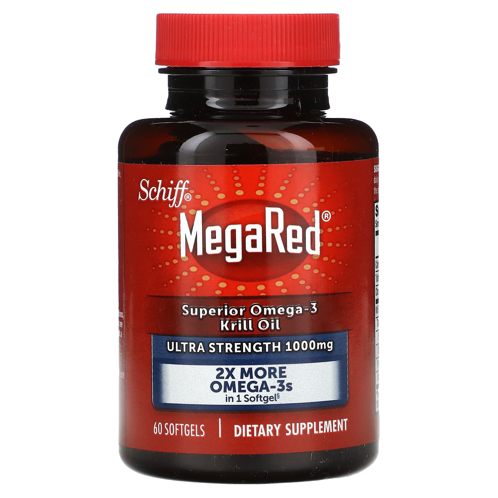 Schiff Megared Omega 3 Krill Oil Schiff, MegaRed, Superior Omega-3 Krill Oil, Ultra Strength, 1,000 mg