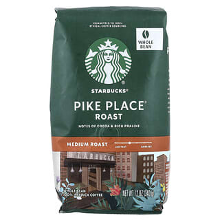 ستاربكس‏, قهوة Pike Place® ، حبوب كاملة ، تحميص متوسط ، 12 أونصة (340 جم)