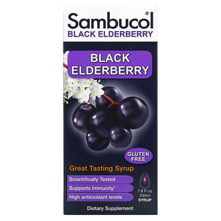 Sambucol, Black Elderberry Syrup, Schwarzer-Holunder-Sirup, 230 ml (7,8 fl. oz.)