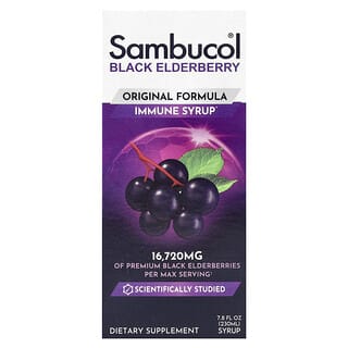Sambucol, ブラック エルダーベリー シロップ、230ml（7.8液量オンス）