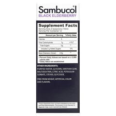 Sambucol, ブラックエルダーベリーシロップ、シュガーフリーフォーミュラ、120ml（4液量オンス）