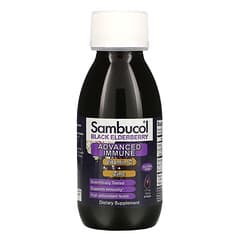 Sambucol, ブラックエルダーベリーシロップ、アドバンストイミューン、ビタミンC＋亜鉛、天然ベリー、120ml（4液量オンス）