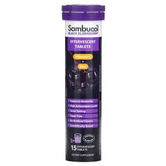 Sambucol, Sabugueiro Preto + Vitamina C e Zinco, 15 Comprimidos Efervescentes