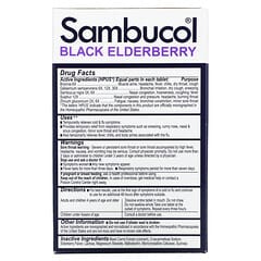 Sambucol (سامبوكول)‏, توت الخمان الأسود، علاج نزلات البرد والإنفلونزا، عبوة عائلية، 60 قرصًا سريع الذوبان