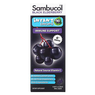 Sambucol (سامبوكول)‏, قطرات الخمان الأسود للرضع ، بعمر 6 أشهر فأكثر ، 0.68 أونصة سائلة (20 مل)