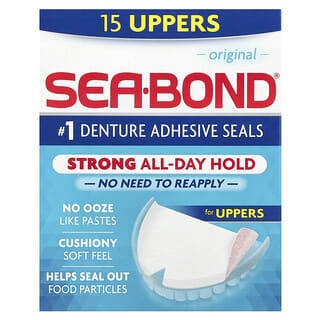 SeaBond, Denture Adhesive Seals, Original, 15 Uppers