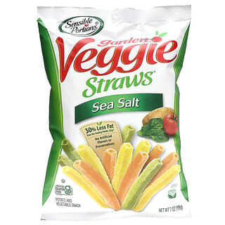 Sensible Portions, Garden Veggie Straws, Sea Salt, 7 oz (198 g)