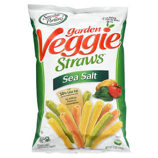 Sensible Portions, Garden Veggie Straws, Sea Salt, 5 oz (141 g)