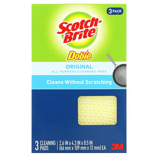 Scotch-Brite, Dobie, Original All-Purpose Cleaning Pads, 3 Pads