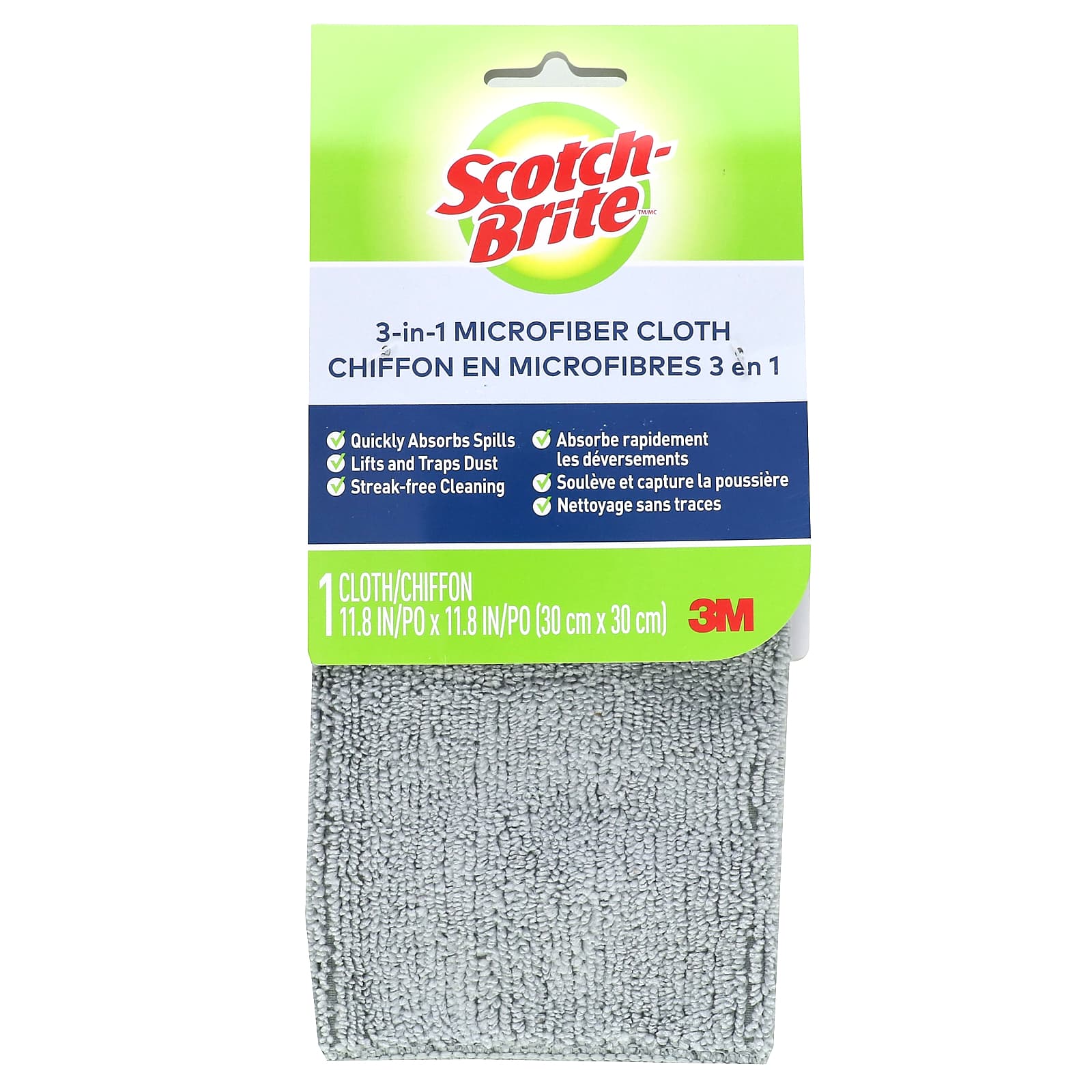 Scotch Brite 3 In 1 Microfiber Cloth 1 Cloth   5 