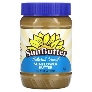 SunButter‏, Natural Crunch, חמאת חמניות, 16 אונקיות (454 גרם)