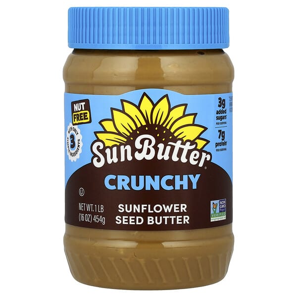 SunButter, Solsikkefrøsmør, sprødt, 454 g