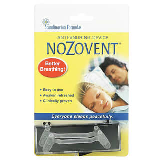Scandinavian Formulas, NoZovent, Dispositivo Anti Ronquidos, 2 Respiradores Medianos
