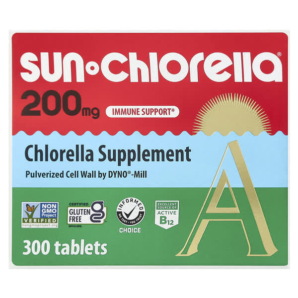 Chlorella Supplement, 200 mg, 300 Tablets