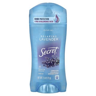 Secret, Clear Gel Antiperspirant/Deodorant Stick, Relaxing Lavender, 2.6 oz (73 g)