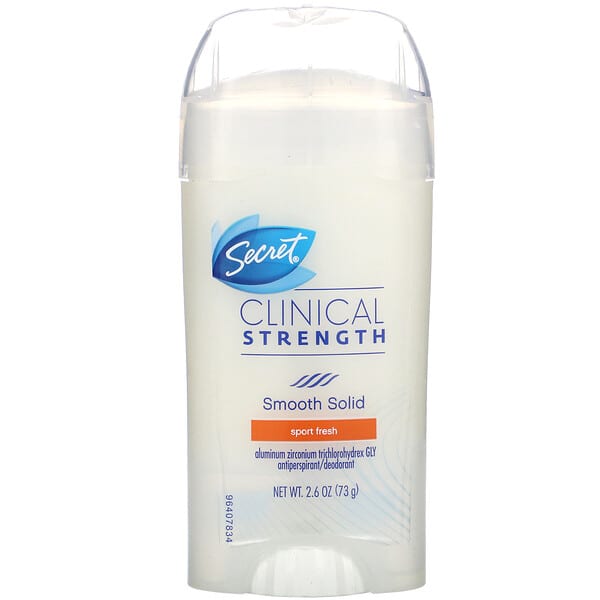 Secret, Clinical Strength, Antiperspirant/Deodorant, Soft Solid, Sport