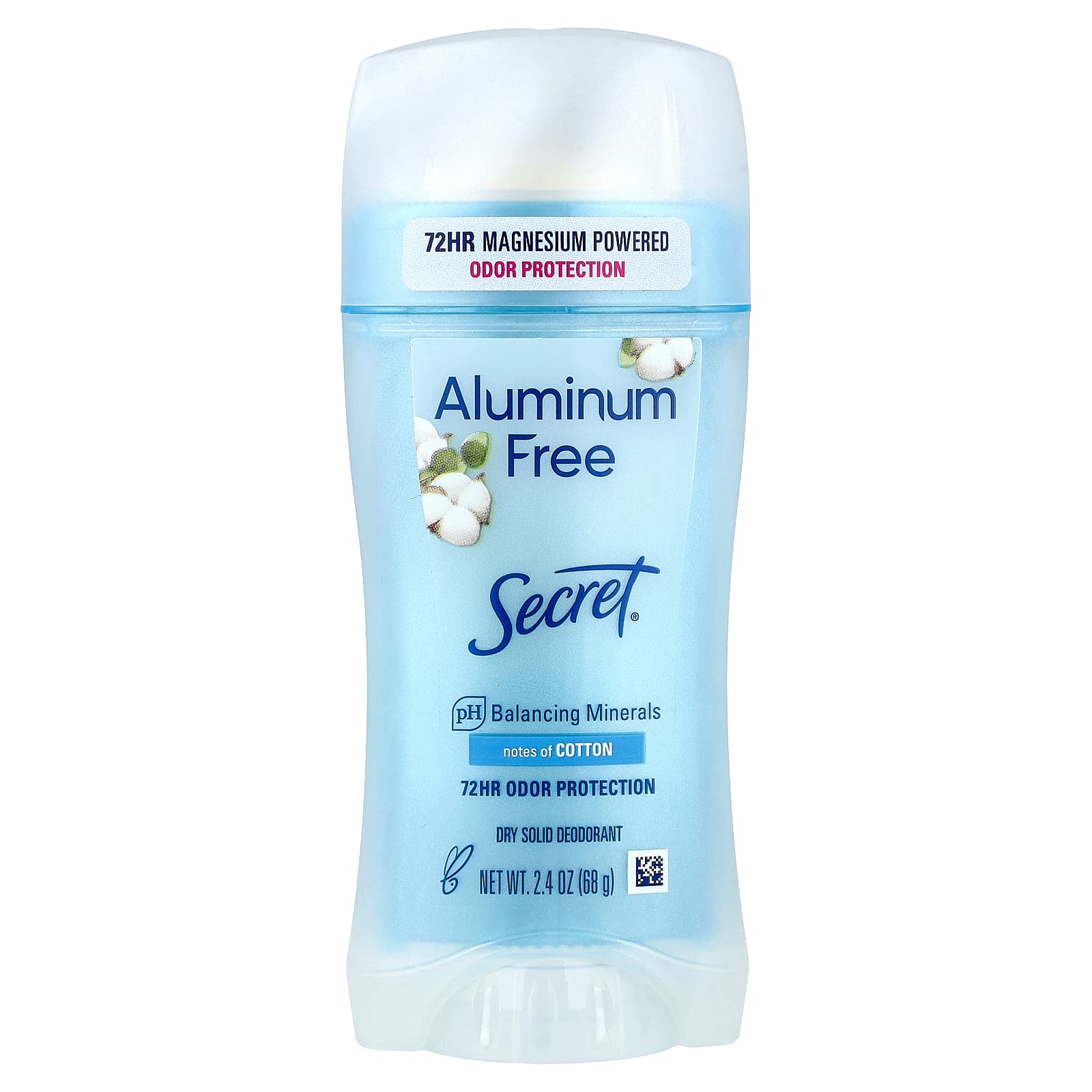 アルミニウム不使用、Deodorant、コットン、68g