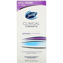 Secret, Clinical Strength  Antiperspirant/Deodorant, Soft Solid, Clean Lavender, 2.6 oz (73 g) (Товар снят с продажи) 