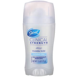 Secret, Desodorante de fuerza clínica, Completamente limpio, 73 g (2,6 oz)