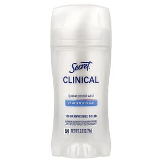 Secret, Clinical 72 HR unsichtbares festes Deodorant, komplett sauber, 73 g (2,6 oz.)