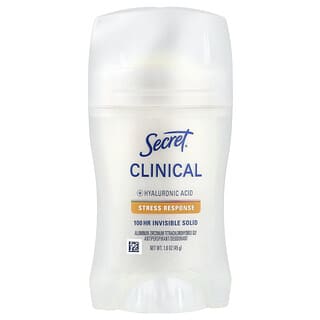 سيكريت‏, مضاد للعرق / مزيل عرق Clinical 100 HR صلب ، يستجيب للتوتر ، 1.6 أونصة (45 جم)