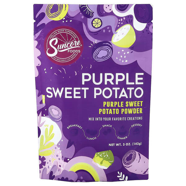 Suncore Foods, Purppura bataattijauhe, 142 g