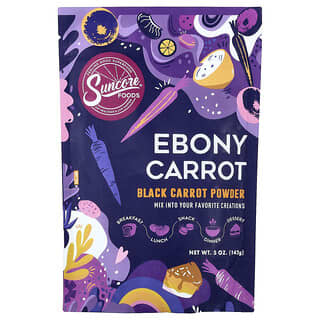 Suncore Foods, Ebony Carrot, суперцветный порошок, 5 унций (142 г)