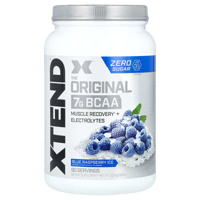 XTEND, 7G BCAA, Blue Raspberry Ice, 2.68 lb (1.22 kg)