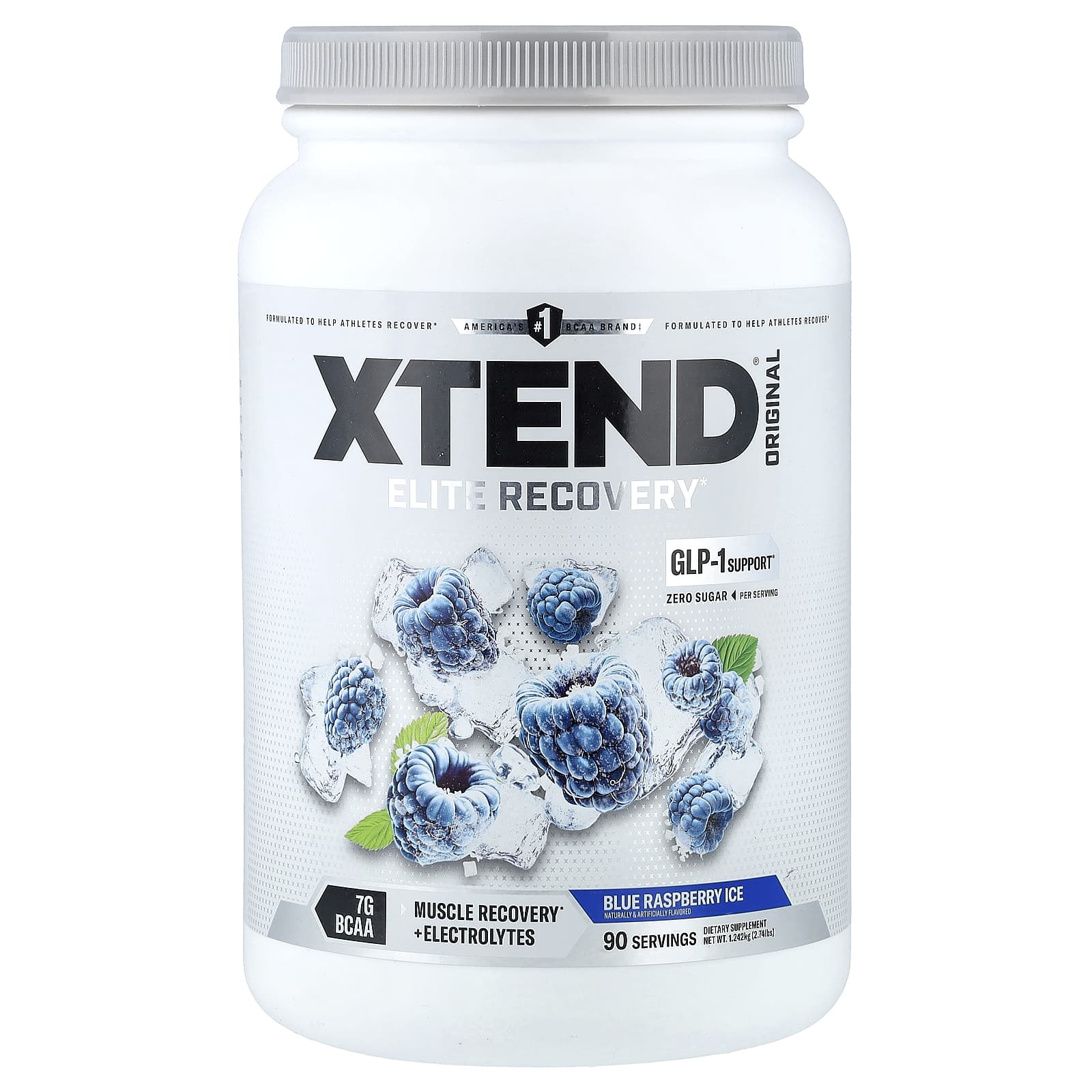 ァコ　bcaa 7G BCAA（分岐鎖アミノ酸）、ブルーラズベリーアイス、1.242kg（2.74