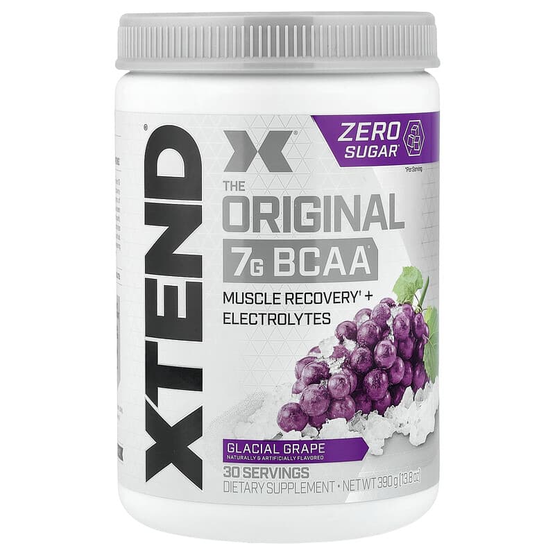 7G BCAA（分岐鎖アミノ酸）、グレーシャルグレープ、390g（13.8オンス）