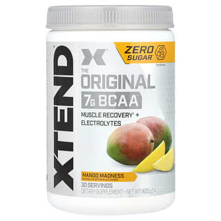 XTEND, The Original, 7 г аминокислот с разветвленной цепью (BCAA), со вкусом манго, 420 г (14,8 унции)