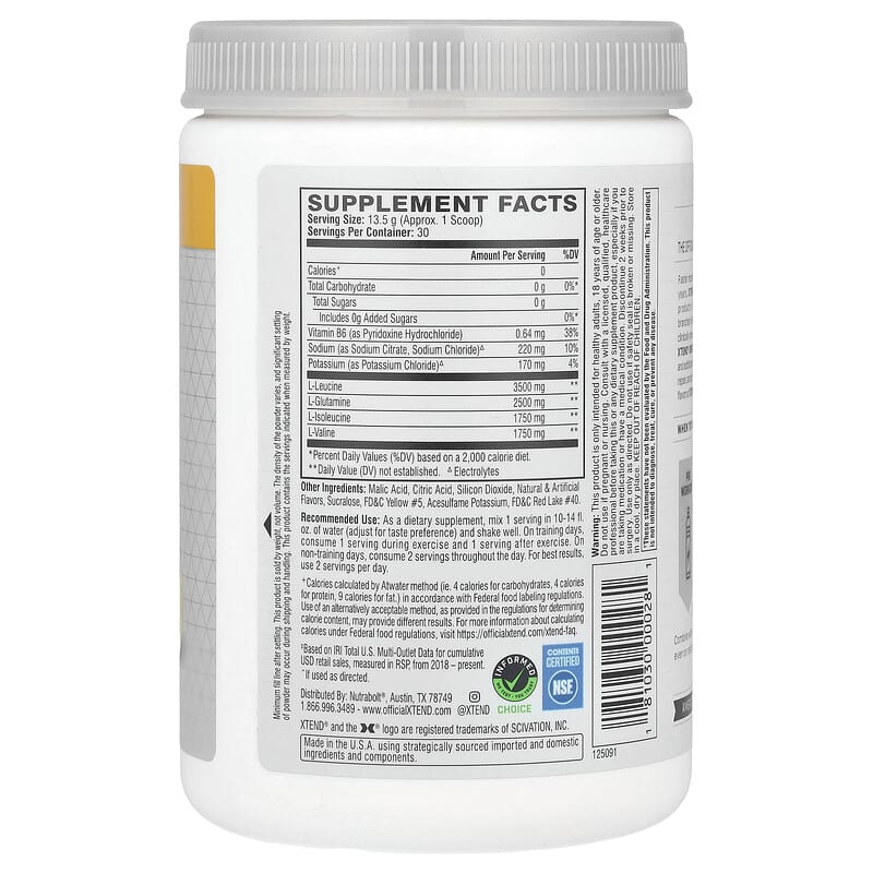 オリジナル7G BCAA、マンゴーマッドネス、420g（14.8オンス）