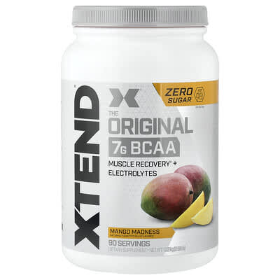 XTEND, 7G BCAA, Crazy Mango Flavor, 2.68 lbs (1.22 kg)