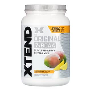 Xtend, The Original 7G BCAA, амінокислоти з розгалуженими ланцюгами, смак манго, 1,26 кг (2,78 фунта)
