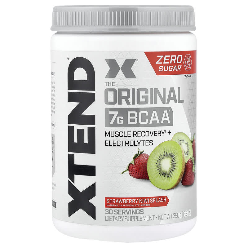 ゆき/xtend scivation bcaa 3個セット 7 г BCAA, полуниця й ківі, 390 г (13,8 унції)