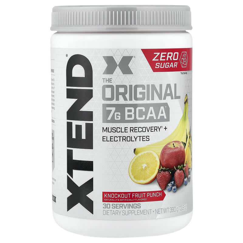 7G BCAA（分岐鎖アミノ酸）、ノックアウトフルーツパンチ、390g（13.8