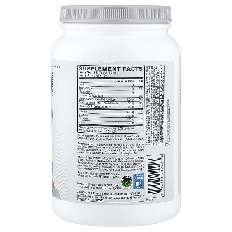 Elite Recovery, Knockout Fruit Punch, 2.64 lb (1.197 kg)